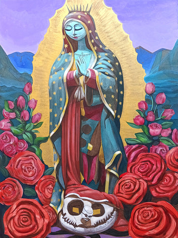 (Modernizing the Masters) After Our Lady Guadalupe: Nuestra Señora de la Tierra de los Muertos (Our Lady of the Land of the Dead)