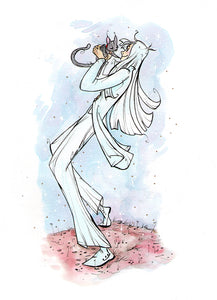 Artemis Kitty (Flying Frog Illustration) FFI