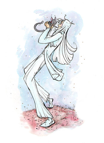 Artemis Kitty (Flying Frog Illustration) FFI