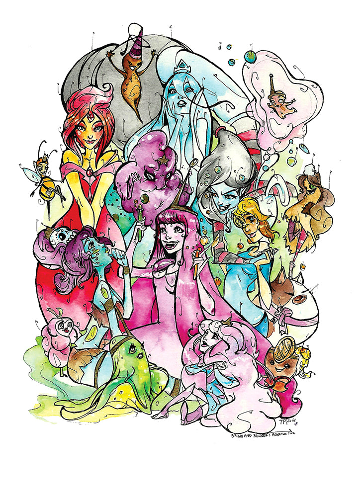Bright Eyed Princess -Adventure Time (Flying Frog Illustration) FFI