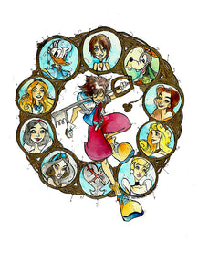 Bright Eyed Princess -Kingdom Hearts (Flying Frog Illustration) FFI