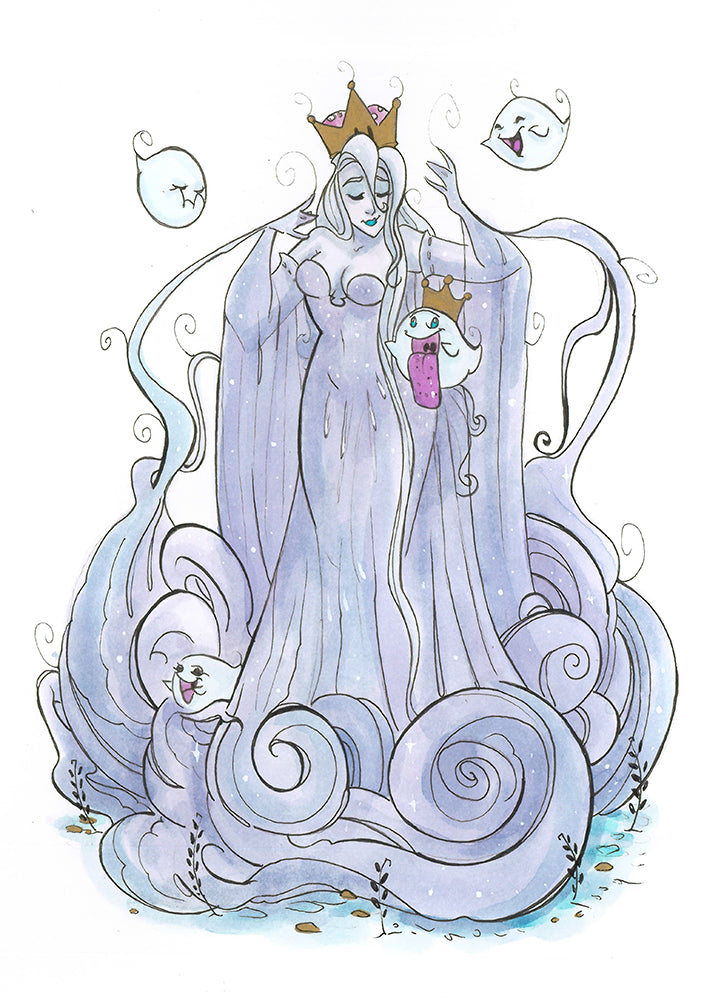 Boo-ette (Flying Frog Illustration) FFI