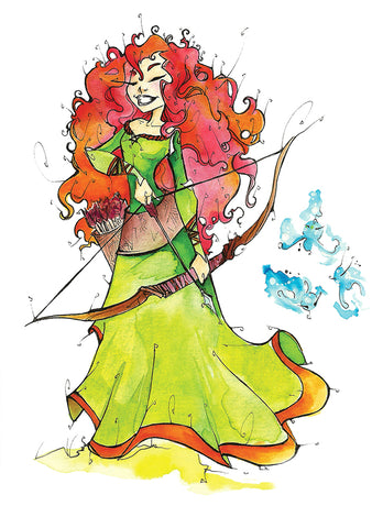 Brave (Flying Frog Illustration) FFI