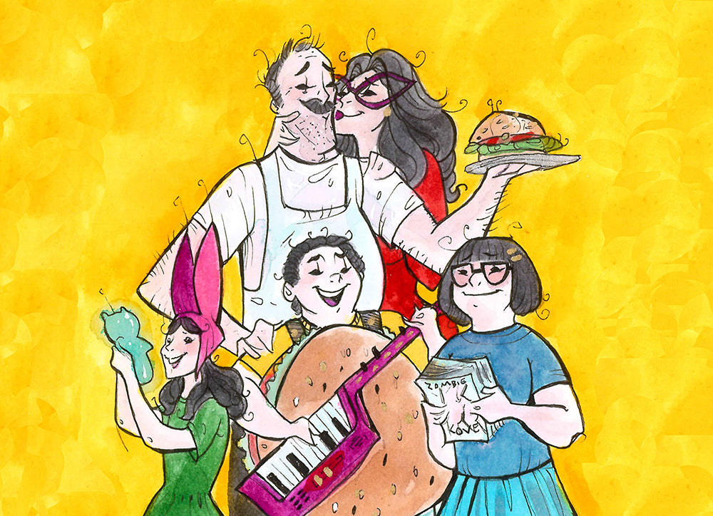 Burger Daddy (Flying Frog Illustration) FFI