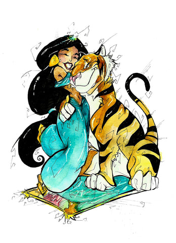 Cuddle (Flying Frog Illustration) FFI