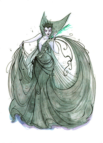 Dark Lily (Flying Frog Illustration) FFI