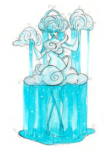 Esper of Rain (Flying Frog Illustration) FFI