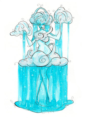 Esper of Rain (Flying Frog Illustration) FFI