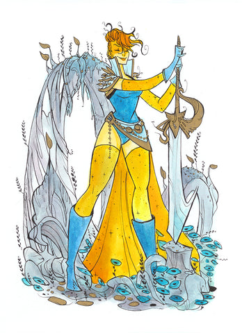Guardian Uranus  (Flying Frog Illustration) FFI