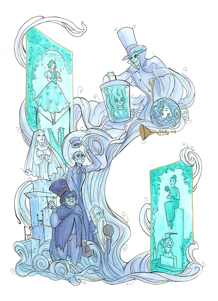 Haunted (Flying Frog Illustration) FFI