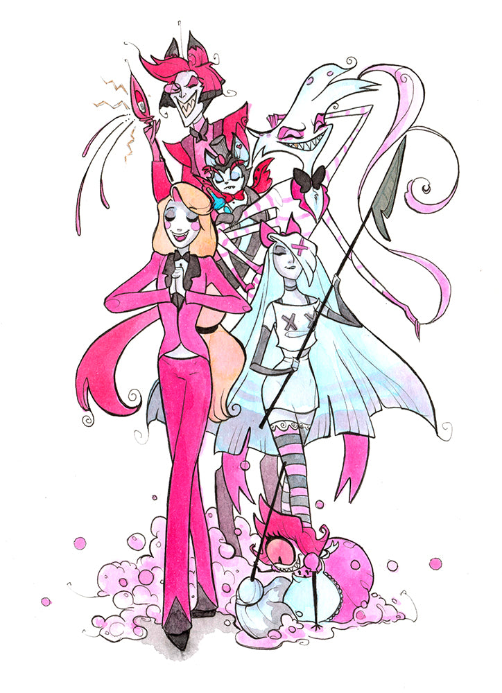 HazBin Hotel (Flying Frog Illustration) FFI