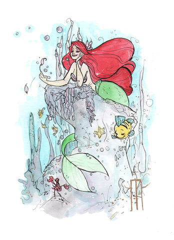 He Loves Me (Flying Frog Illustration) FFI