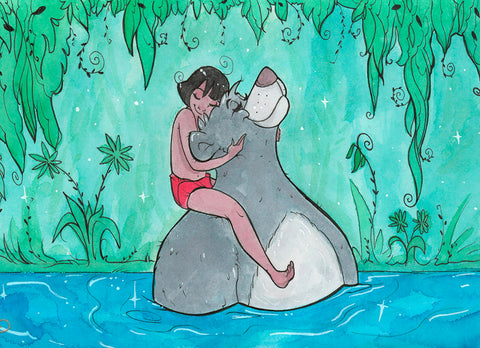 Jungle Buddies (Flying Frog Illustration) FFI