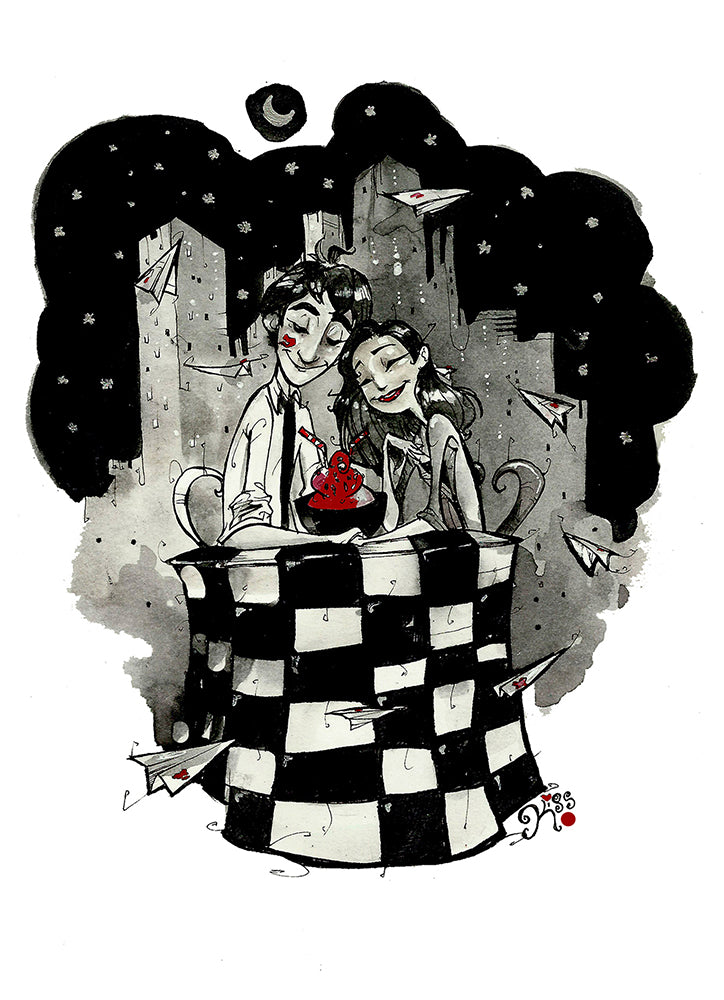 Kiss (Flying Frog Illustration) FFI