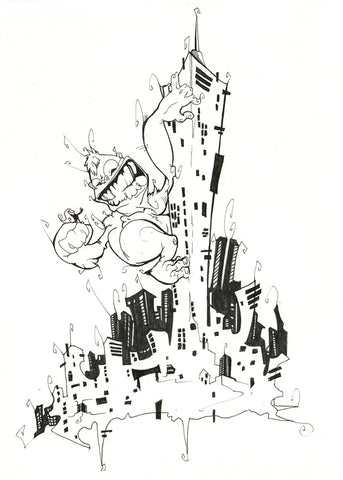 BW Kong (Flying Frog Illustration) FFI