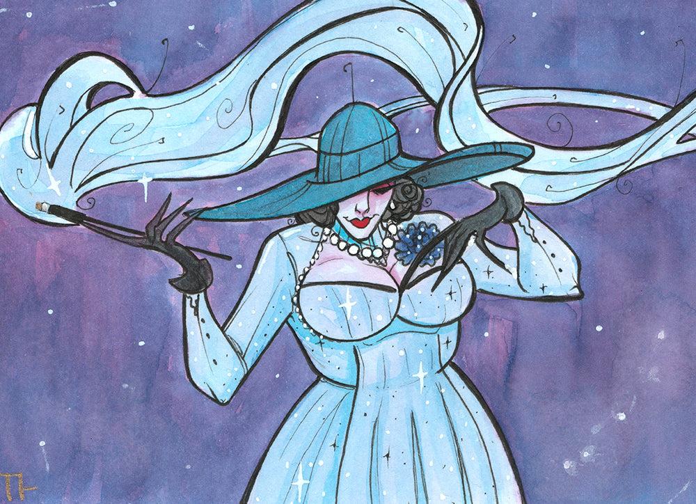 LadyD (Flying Frog Illustration) FFI