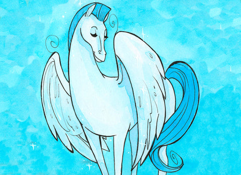 Pegasus (Flying Frog Illustration) FFI