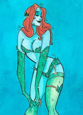 Poison Ivy (Flying Frog Illustration) FFI