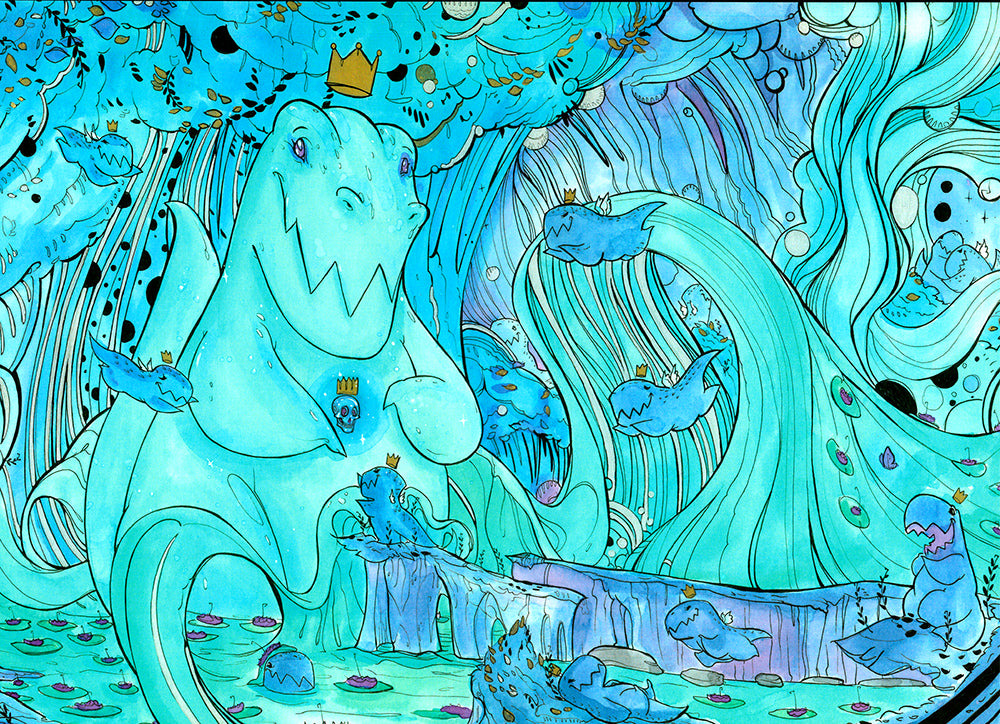 Pool of the Unsung Prince (Flying Frog Illustration) FFI