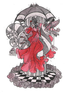 Red Bride (Flying Frog Illustration) FFI