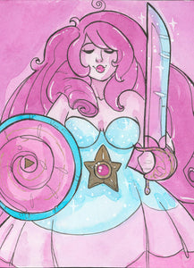 Rose Quartz (Flying Frog Illustration) FFI