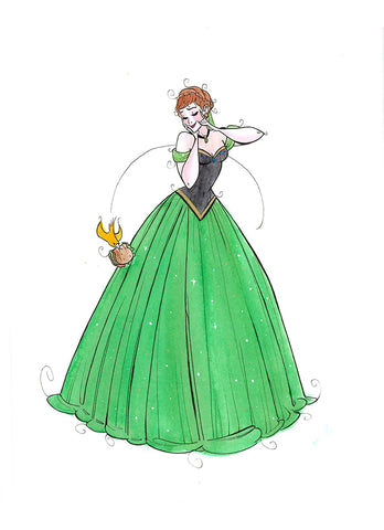 Royal Series - Anna (Flying Frog Illustration) FFI