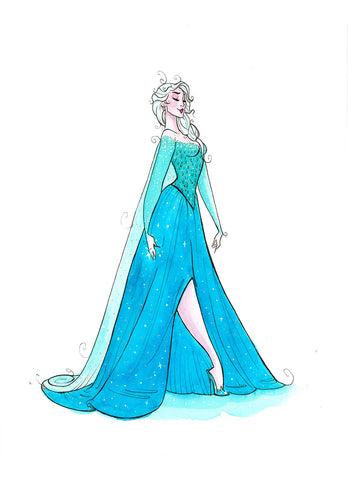 Royal Series - Elsa (Flying Frog Illustration) FFI