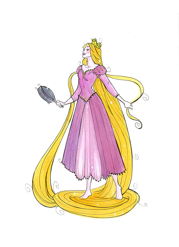 Royal Series - Rapunzel (Flying Frog Illustration) FFI