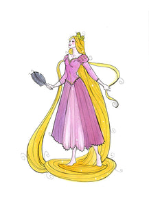 Royal Series - Rapunzel (Flying Frog Illustration) FFI