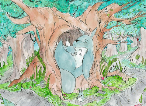 Sleeping Forrest (Flying Frog Illustration) FFI