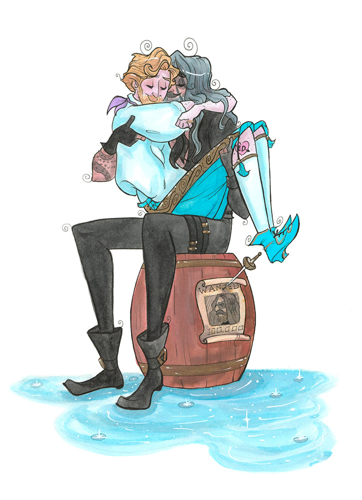 Snuggle (Flying Frog Illustration) FFI