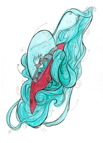 Spiffy (Flying Frog Illustration)