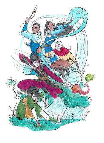 Team Avatar (Flying Frog Illustration) FFI