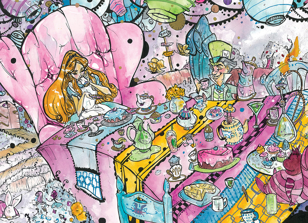 Tea Party (Flying Frog Illustration) FFI