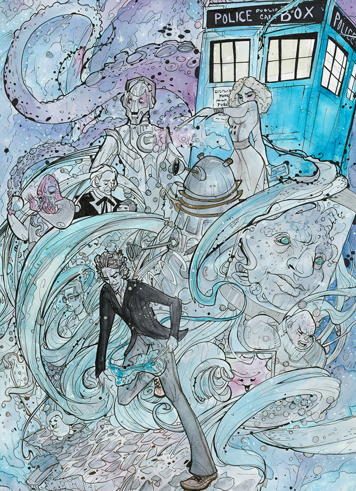The Doctor (Flying Frog Illustration) FFI