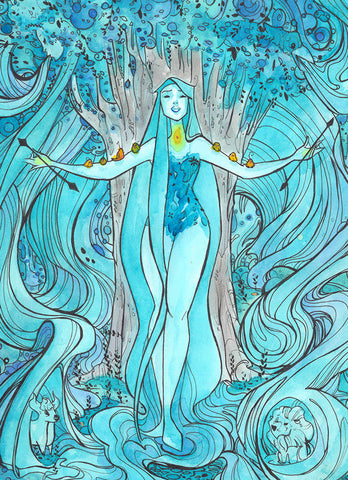 Tarot - The World (Flying Frog Illustration) FFI