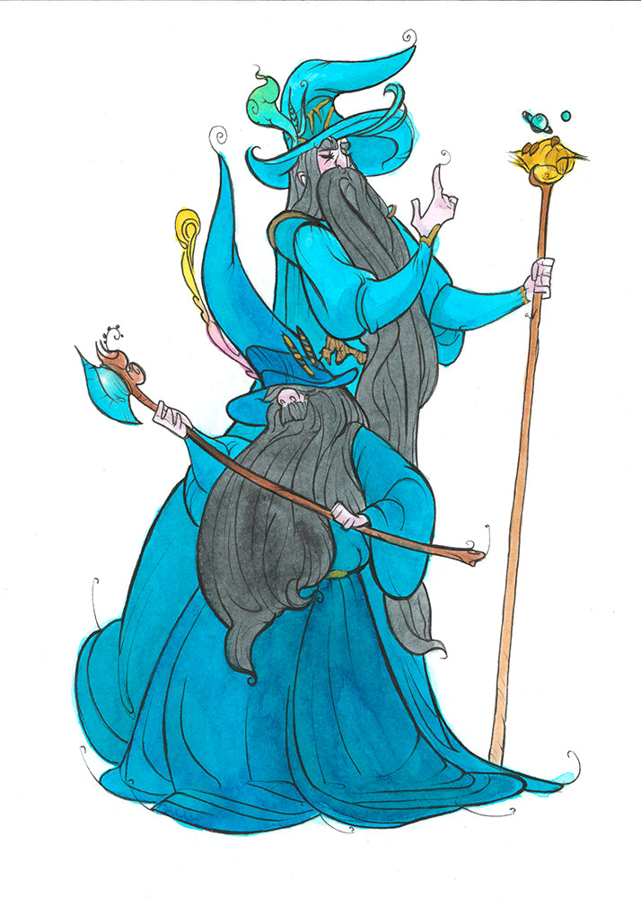 Blue Wizards (Flying Frog Illustration) FFI