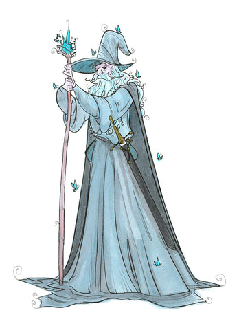 Grey Wiz (Flying Frog Illustration) FFI