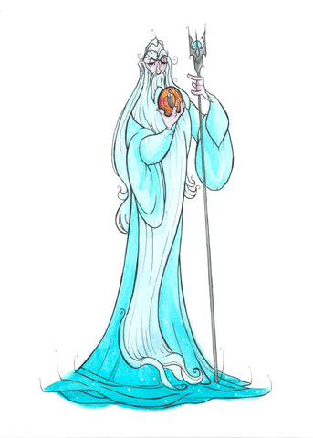 White Wiz (Flying Frog Illustration) FFI