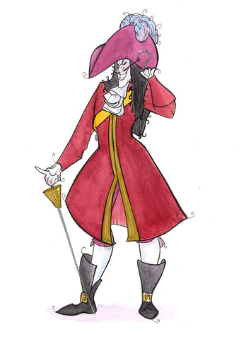 Pirate Mustache (Flying Frog Illustration) FFI