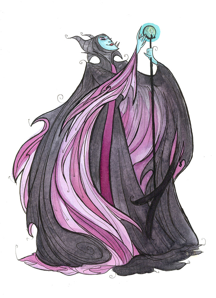 Dark Faerie (Flying Frog Illustration) FFI