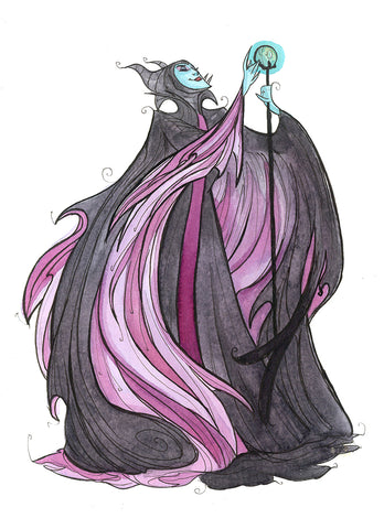 Dark Faerie (Flying Frog Illustration) FFI