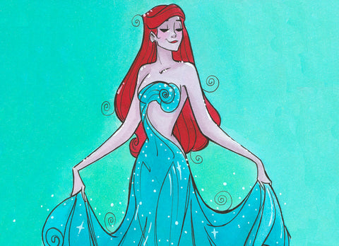 Wave Dress (Flying Frog Illustration) FFI