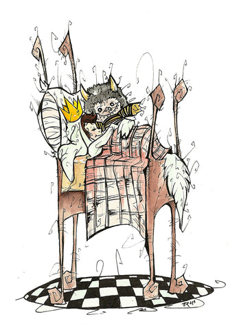 Dreaming Wild (Flying Frog Illustration) FFI