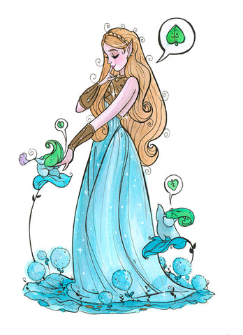 Princess and the Seeds (Flying Frog Illustration) FFI