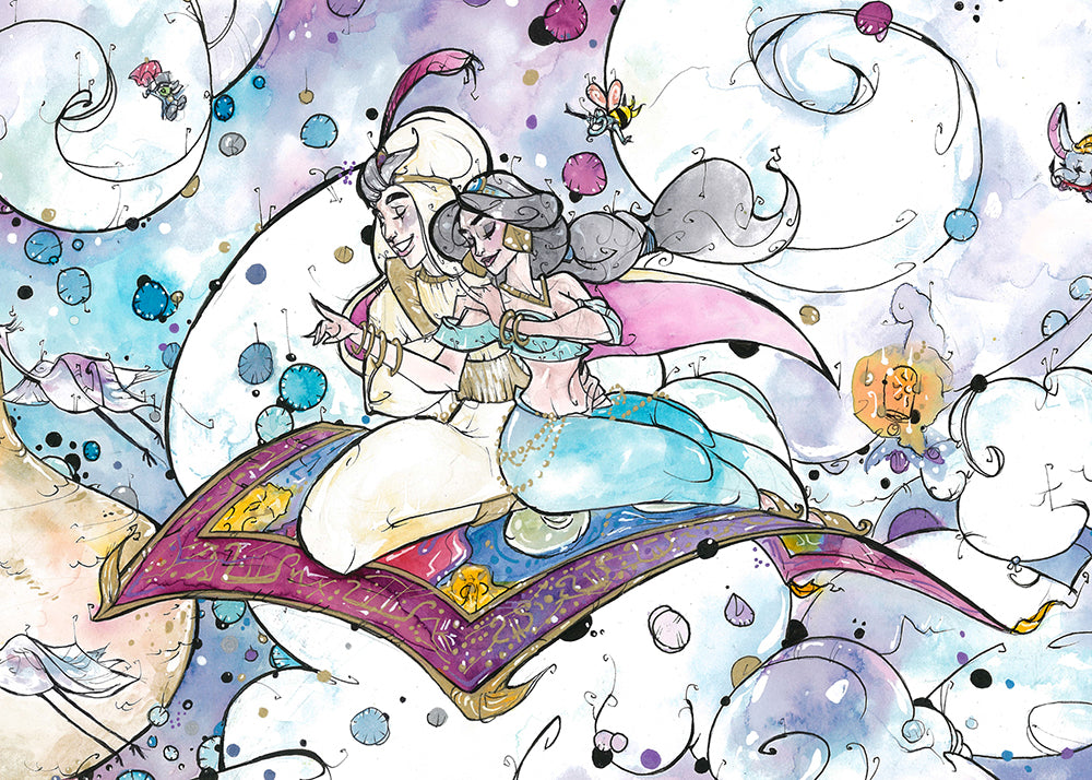 Carpet Ride (Flying Frog Illustration) FFI