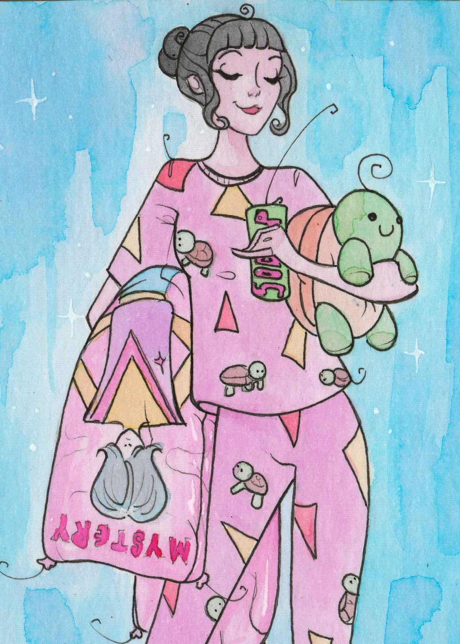 Couch Couch Jammy Jam 02 (Flying Frog Illustration) FFI