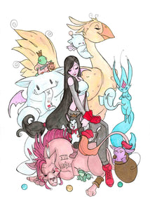FF7 Besties (Flying Frog Illustration) FFI