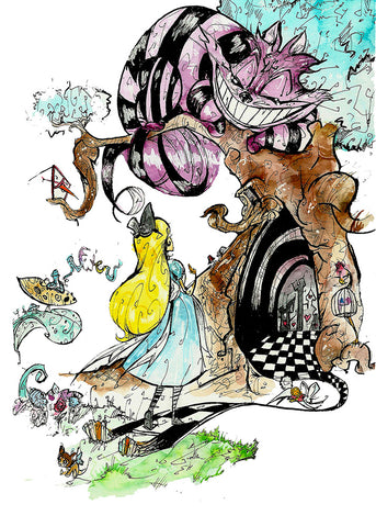 Alice in Wonderland [Cheshire Cat] (Flying Frog Illustration)
